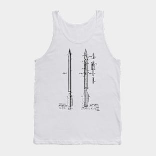 Bomb Lance Vintage Patent Hand Drawing Tank Top